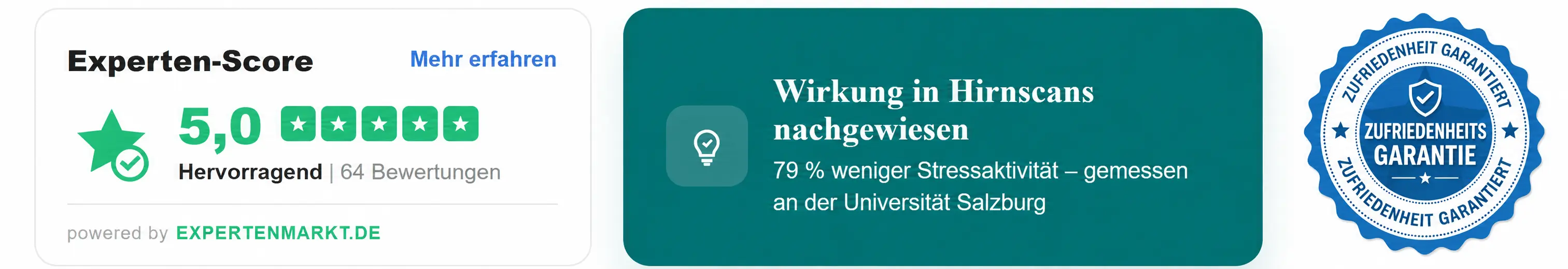 Experten-Score 5,0 · Wirkung in Hirnscans nachgewiesen 
